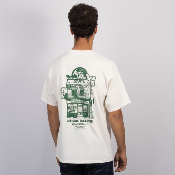 Levi's ® Mens White Graphic Vintage T-Shirt #4
