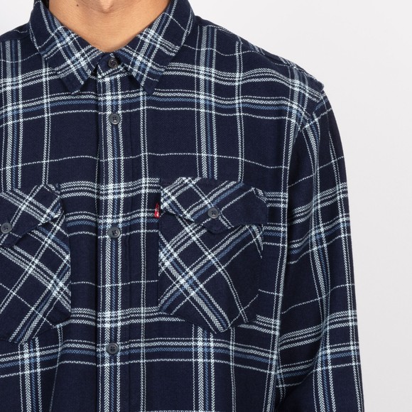 Levi's ® Mens Blue Relaxed Fit Western Shirt #3