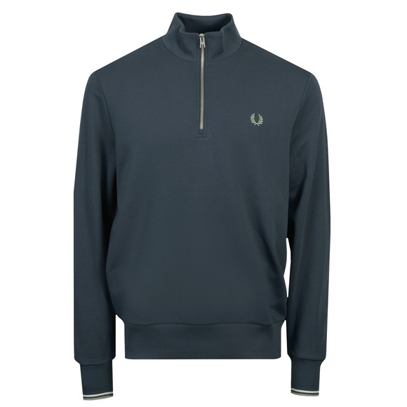 Fred Perry Mens Blue 1/2 Zip Sweatshirt #1