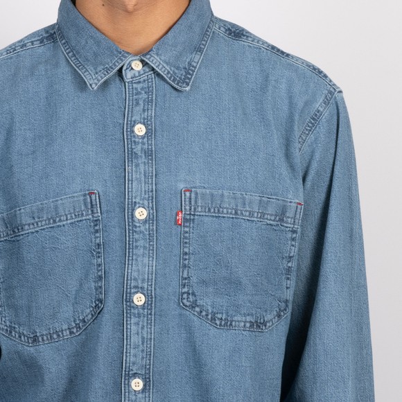 Levi's ® Mens Blue Mariposa Denim Worker Shirt #3