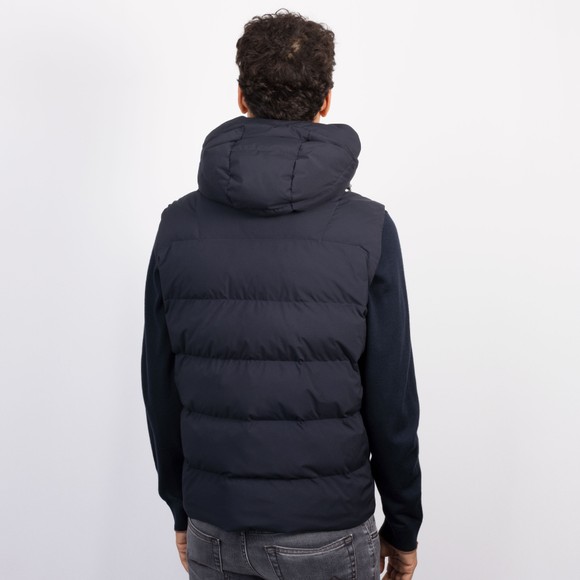 Paul & Shark Mens Blue Down Hooded Gilet #3