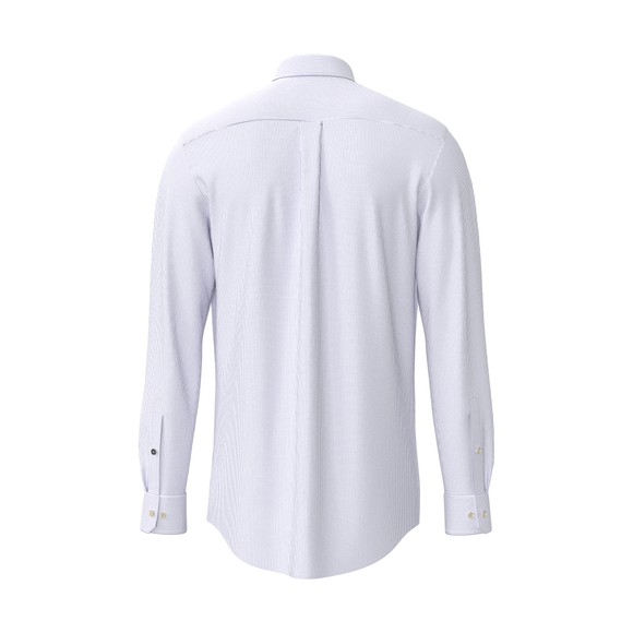Fynch Hatton Mens Blue Fine Stripe Oxford Shirt main image