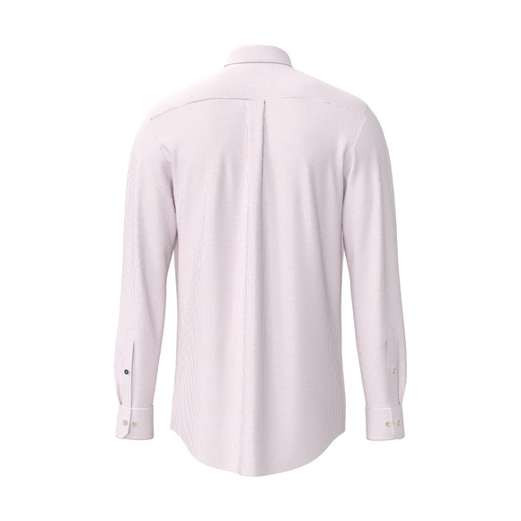 Fynch Hatton Mens Red Fine Stripe Oxford Shirt main image