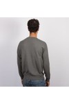 Love Moschino Mens Grey Big Logo Knitted Crewneck Jumper 