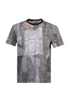 Love Moschino Mens Black Denim Back Patch Printed T-Shirt