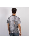 Love Moschino Mens Black Denim Back Patch Printed T-Shirt
