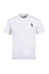 Love Moschino Mens White Bunny Embroidered Jersey T-Shirt