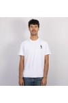 Love Moschino Mens White Bunny Embroidered Jersey T-Shirt