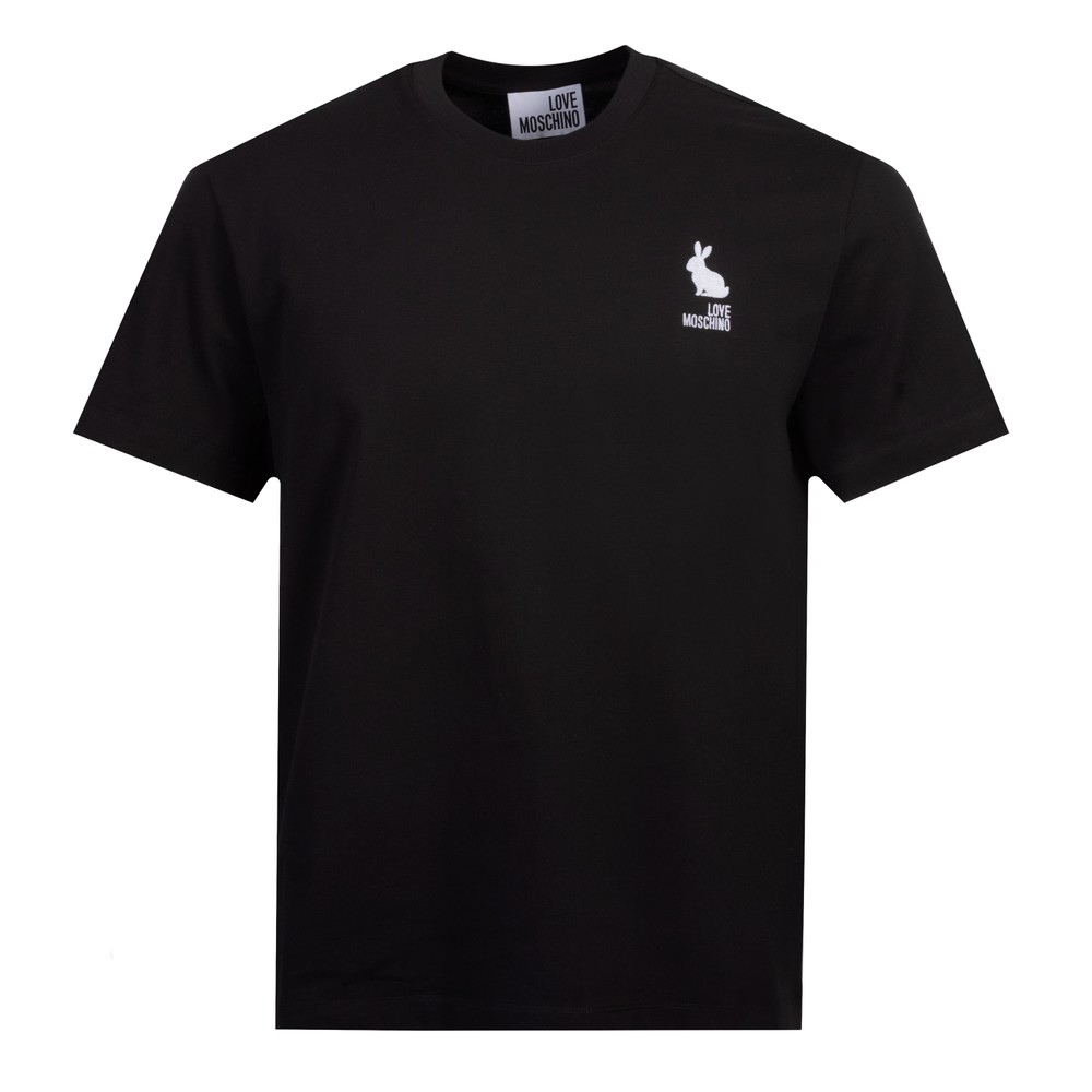 Love Moschino Bunny Embroidered Jersey T-Shirt | Masdings
