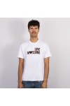 Love Moschino Mens White 3D Logo Jersey T-Shirt