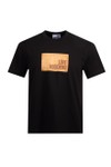 Love Moschino Mens Black Printed Back Patch Jersey T-Shirt