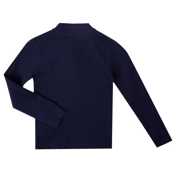 Polo Ralph Lauren Boys Blue Estate Rib Half Zip Sweatshirt #3