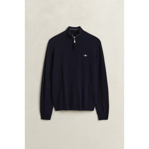 Superfine Lambswool Half Zip Jumper