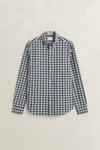 Gant Mens Green Poplin Check Shirt