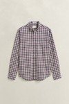Gant Mens Deep Grape Wine Poplin Check Shirt