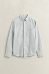 Gant Mens Green Classic Oxford Stripe Shirt
