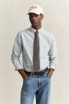 Gant Mens Green Classic Oxford Stripe Shirt