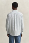 Gant Mens Green Classic Oxford Stripe Shirt