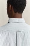 Gant Mens Green Classic Oxford Stripe Shirt