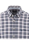 Fynch Hatton Mens Brown Multicolour Check Oxford Shirt