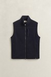 Gant Mens Blue Zipped Fleece Vest