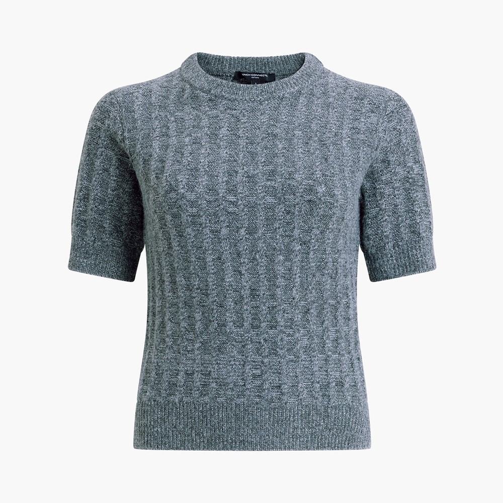 Kezia Textured Knit Short Sleeve Jumper
