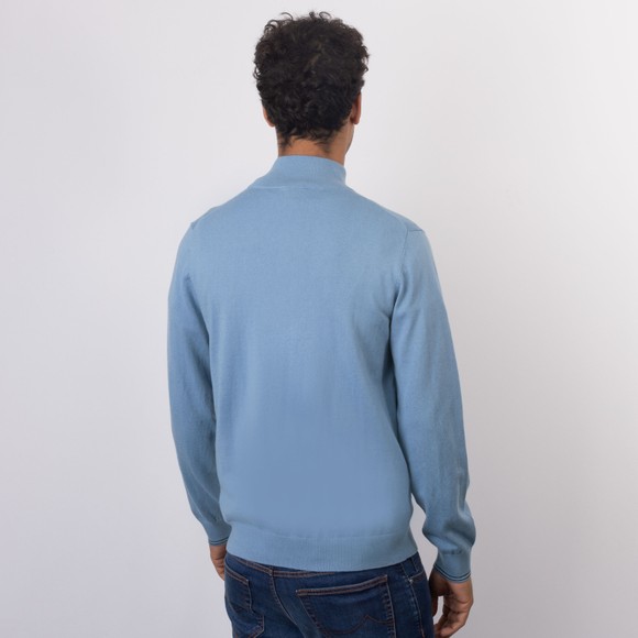 PS Paul Smith Mens Blue 1/4 Zip Zebra Jumper #4