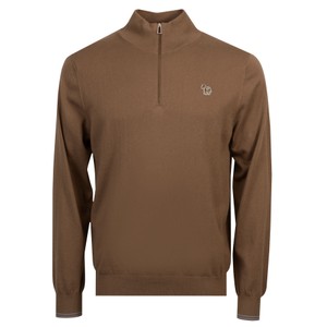 1/4 Zip Zebra Jumper