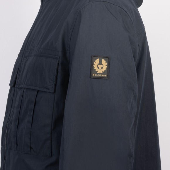 Belstaff Mens Blue Hooded Container Overshirt #3