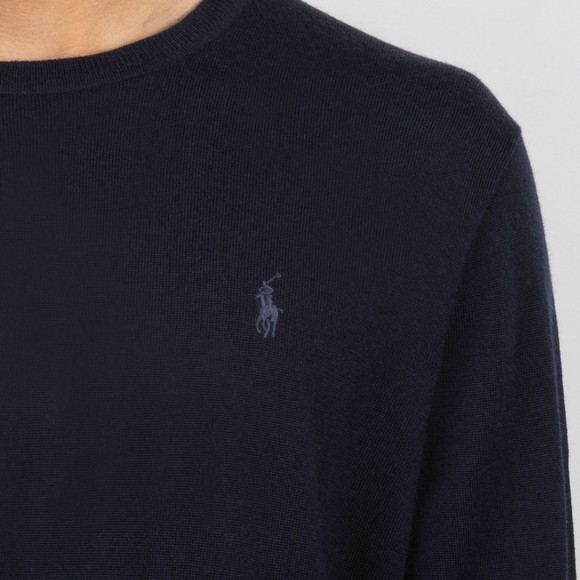 Polo Ralph Lauren Mens Blue Washable Wool Crewneck Sweater #3