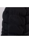 Superdry Womens Black Hood Faux Fur Fuji Mid Length Jacket