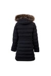 Superdry Womens Black Hood Faux Fur Fuji Mid Length Jacket