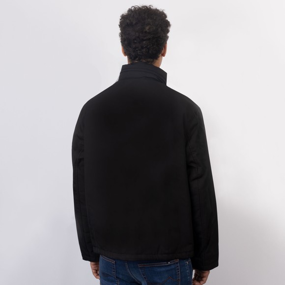 Emporio Armani Mens Black Plaque Logo Blouson Jacket #4