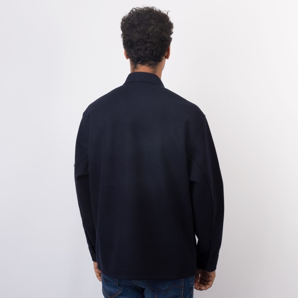 Lacoste Mens Blue Heavy Flannel Overshirt #4