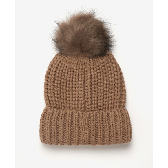 Barbour Lifestyle Womens Beige Saltburn Beanie #3