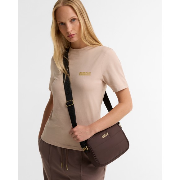 Barbour International Womens Brown Monaco Baffle Quilt Crossbody Bag #3