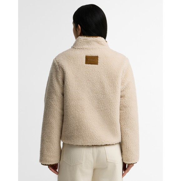 Barbour Lifestyle Womens Beige Elenora Casual Fleece Jacket #4