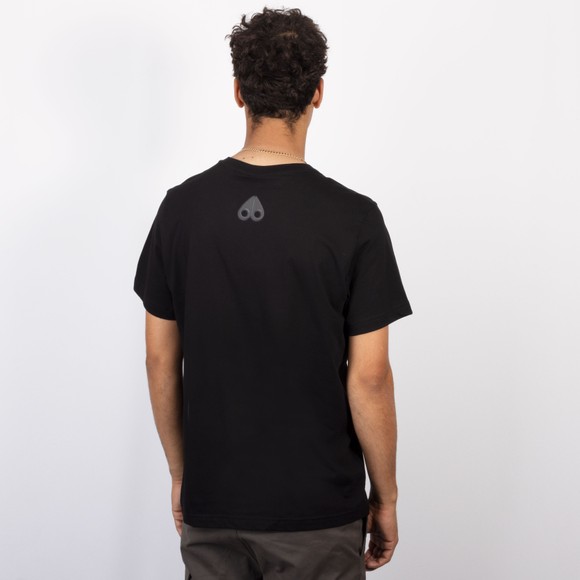 Moose Knuckles Mens Black Shadow Logo T-Shirt #4