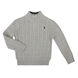 Boys Cotton Cable Knit Quarter Zip Jumper