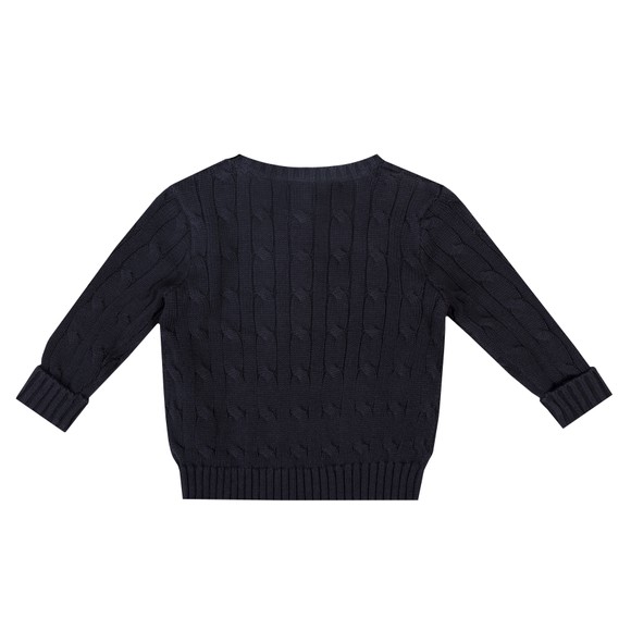 Polo Ralph Lauren Boys Blue Cable Knit Cotton Jumper #3