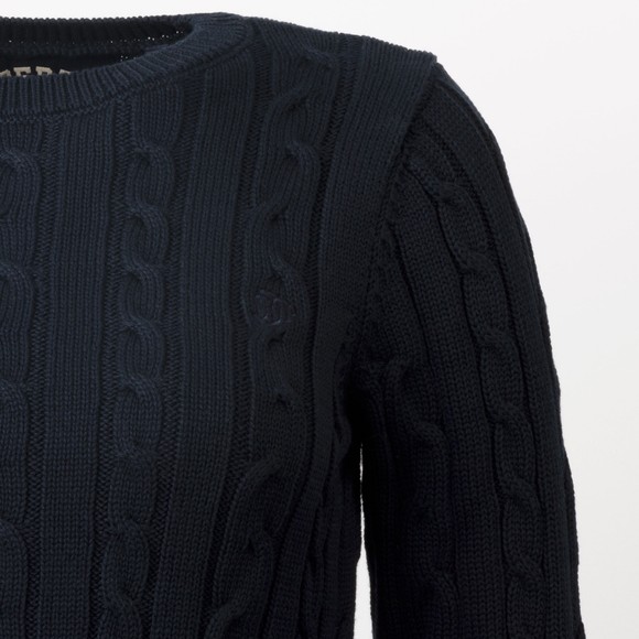 Superdry Womens Blue Essentials SD&CO Cable Jumper main image