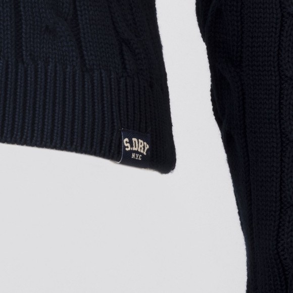 Superdry Womens Blue Essentials SD&CO Cable Jumper main image