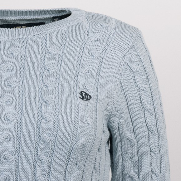 Superdry Womens Blue Essentials SD&CO Cable Jumper main image