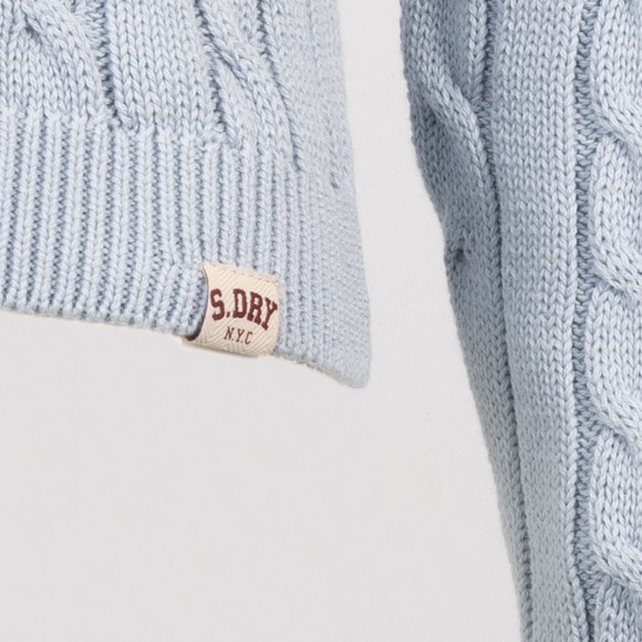 Superdry Womens Blue Essentials SD&CO Cable Jumper main image