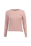 Superdry Womens Pink Essentials SD&CO Cable Jumper