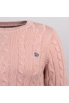 Superdry Womens Pink Essentials SD&CO Cable Jumper