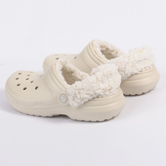 Crocs Womens Beige Classic Lined Clog #3