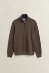 Gant Mens Brown Sacker 1/2 Zip Sweatshirt