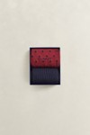 Gant Mens Red Dot And Rib Socks 2 Pack Box