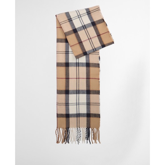 Barbour Lifestyle Womens Beige Dover Beanie & Hailes Scarf Gift Set #4